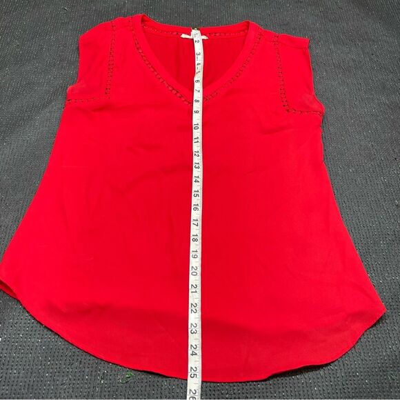 41 Hawthorn Red Sleeveless Blouse Size Small - Picture 7 of 8